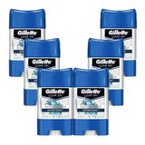 Kit 6 Desodorantes Gillette Clear Gel