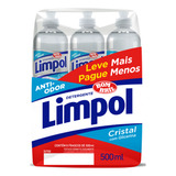 Kit 6 Detergente Cristal Lv Mais Pg Menos Limpol Bombril
