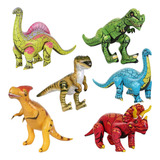 Kit 6 Dinossauros Infláveis Para Festas