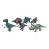 Kit 6 Dinossauros Invasores Articulados Coleção