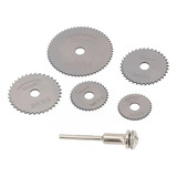 Kit 6 Em 1 Mini Disco Serra Circular Micro Retifica Dremel