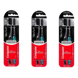 Kit 6 Escova De Dente Colgate Slim Soft Black Suave Macia