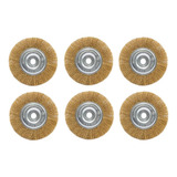 Kit 6 Escova Rotativa Circular Latonada 6 X 1 2 Motoesmeril