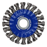 Kit 6 Escovas Inox Circular Rotativa Trancada 4 1 2 Inebrás