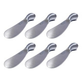 Kit 6 Espatula De Aço Inox Para Pasta Manteiga Creme 13 5cm