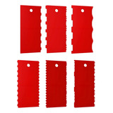 Kit 6 Espátulas 25cm Alisadores Decorativos P Bolos forte