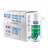 Kit 6 Espuma Expansiva 500ml Poliuretano Fácil Uso Geral
