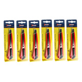 Kit 6 Estiletes Retrátil Estreito Multiuso 9mm Jomarca