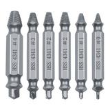 Kit 6 Extrator Removedor Parafuso Espanado Quebrado 2 A 12mm