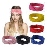Kit 6 Faixa Para Cabelo Headband Modelo Turbante Atacado