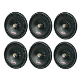 Kit 6 Falante Mid Bass Snake Aw-280 6'' 280w Rms 4 Ohms