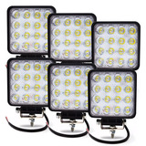 Kit 6 Farol Led Milha 48w