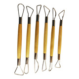 Kit 6 Ferramenta Escultura Modelagem Argila Massa Cerâmica