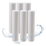 Kit 6 Filtro Refil Cartucho Polipropileno Liso 10 Polegadas