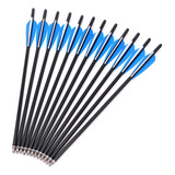 Kit 6 Flechas Seta Para Besta Balestra Carbono 20 Pol