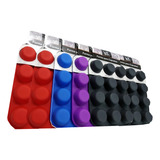 Kit 6 Forma Cupcake Silicone 12 Cavidade Petit Gateau Empada