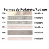 Kit 6 Formas moldes Rodateto rodapé Abs 1mm