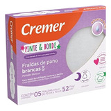 Kit 6 Fralda Luxo Pinte E Borde 70x70cm Caixa Com 5 Cremer