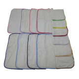 Kit 6 Fraldinha De Boca Faixa Pinte Borde 33x33cm C Crochê
