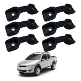 Kit 6 Ganchos P Carga Com Reforço Caçamba Fiat Strada