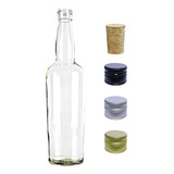 Kit 6 Garrafas Vidro Eva 700ml Cachaça Destilado Tampa Lacre