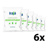 Kit 6 Gesso Estuque I Kg Cada Irajá