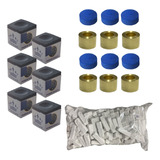 Kit 6 Giz Platinum 6 Solas virolas Metal 1kg De Giz Braco