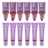 Kit 6 Gloss Labial Colour Lips Mood Ruby Rose Cores Lindas