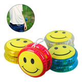 Kit 6 Ioiô Emoji Yoyo Smile Colorido Brinquedo Luz Led