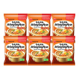 Kit 6 Lamen Coreano Ansung Tang Myun Noodle Soup 100g