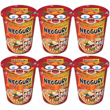 Kit 6 Lamen Coreano Neoguri Copo 62g 6 Hashi