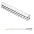 Kit 6 Lampada Led Tubular T5 120cm 4000k Base/calha Completa Luz Branco-neutro 127/220v