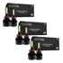 Kit 6 Lampada Ultra Led Farol Alto Baixo Milha 6000k