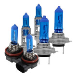 Kit 6 Lampadas Farol Alto Baixo Milha 8500k 12v Efeito Xenon