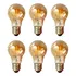 Kit 6 Lâmpadas Filamento A60 4w 2400k E27 Bivolt 440 Lumens