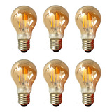 Kit 6 Lampadas Filamento
