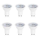 Kit 6 Lâmpadas LED Dicróica MR16 GU10- 6W- Luz Branco Frio 6000K