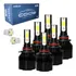 Kit 6 Lâmpadas Super Led 8000k Code Farol Alto Baixo Milha