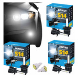 Kit 6 Lampadas Super Led Farol Alto Baixo Milha Efeito Xenon