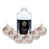 Kit 6 Lamparina Decorativa Bola 1l Fluido Puro
