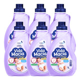 Kit 6 Lava Roupas De Bebê Vida Macia Sabão Liquido 1 Litro