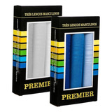 Kit 6 Lenços De Bolso Masculinos 39x39 Presente 100 Algodao