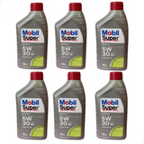 Kit 6 Litros Óleo De Motor 5w30 Mobil Super Api Sp Sintético