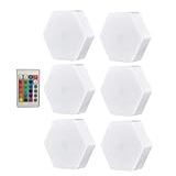 Kit 6 Luminaria Hexagonal De Parede