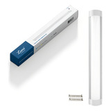 Kit 6 Luminaria Tubular Sobrepor Super Led 40w Linear 120cm Bivolt Branco Frio Lumi 1 Linha