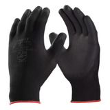 Kit 6 Luvas Nylon Pu Flextactil Multitato Antiestática Danny