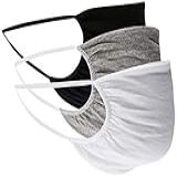 Kit 6 Mascáras De Algodão Hanes Unissex 2 Branco 2 Preto 2 Mescla Único