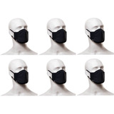Kit 6 Máscaras De Proteção Lupo Fit Antimicrobial Lavável