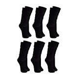 Kit 6 Meia 3 4 Aeróbica Esportiva Fitness Feminina 33 39 BR Numérico 33 39 Regular Regular Preto 
