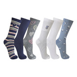 Kit 6 Meia Estampada